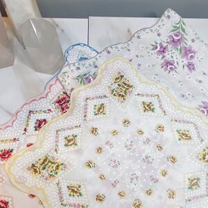 4  vintage handkerchiefs